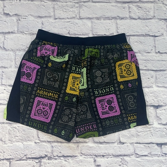 Under Armour Launch Day of The Dead Shorts - Black, Green and Purple. Medium - Picture 2 of 4